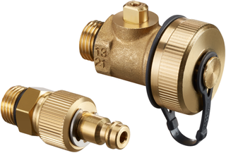 Oventrop Anschluss-Set 11 Hydrocontrol Messventil, Füll-/Entl.-kugelhahn G 1/4