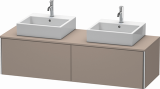 Duravit Waschtisch-Unterschrank XSquare 160x54,8x40cm, bas. m, Nussbaum rechts