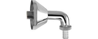 ASW Wandanschlussbogen 1/2"x3/4", 90Gr, MS vc, verlängert