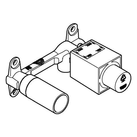 Artikelbild 2 des Artikels „GROHE Universal-Einbaukörper Waschtisch-2-Loch-Wandarmatur für Waschtisch-2-Loch-Wandarmatur“