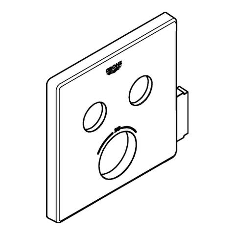 Artikelbild 2 des Artikels „GROHE Rosette 49041 eckig für SmartControl chrom “