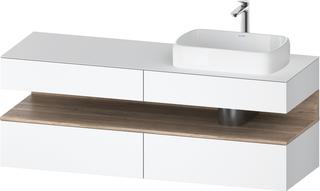 Duravit Waschtisch-Unterschrank Qatego 160x55x60cm, E Ma/w m, Pl, Beck. re