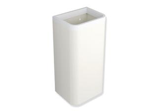 HEWI Papierabfallbehälter 477 341x655x261mm, m, Korp we, signalweiß