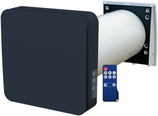 Blauberg Komplettgerät Vento INHOME 50cm, m WRG, WLAN, S11 W BLK sw, DN 160