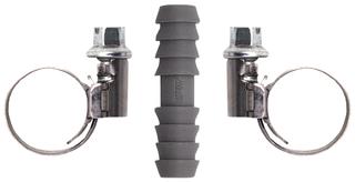 Airfit Schlauchkupplung 6mm, PP, PN 6, m 2 ES Schlauchschellen