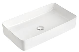 FORMAT Plus Aufsatzwaschtisch SlimRim mattweiß, 60,5x35x11cm