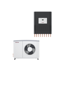 STIEBEL Wärmpumpen-Set WPL 17 ACS, Cl. Hyb Set, z hybr. Einbin.