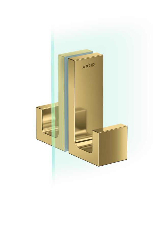 Artikelbild 1 des Artikels „hansgrohe Duschtürg Axor Uni Rectangular polished gold optic polished gold optic“