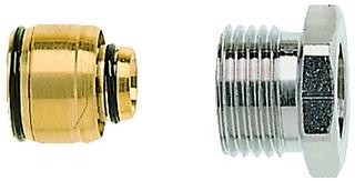 Heimeier Klemmverschraubung 16x2mm, Rp 1/2, Messing vernickelt