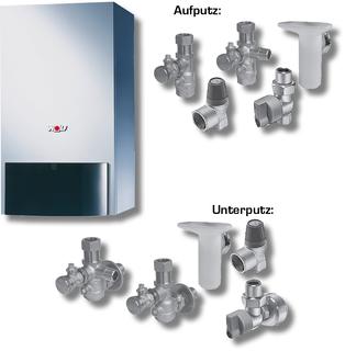 Wolf Paket Heizwerttherme CGU-2 10 Erdgas LL, Aufputz, RM-2, Ohne Speicher