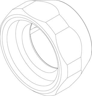 BOSCH Ersatzteil TTNR: 8737602557 Mutter 3/4" mit Dichtung