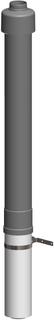 ATEC Dachdurchführung DN 80/125, schwarz 1100mm, konzentrisch