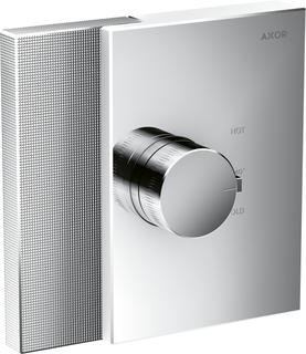 hansgrohe Fertigset HighFlow Axor Edge UP-Thermostat, Diamantschliff, chrom