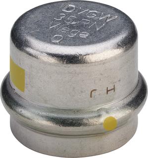 Viega Kappe Sanpress Inox G 0256 28mm, Stahl nichtrostend, SC-Contur