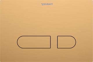 Duravit Betätigungsplatte DuraSystem 21,7x25cm, mech., f WC A1, bron geb.