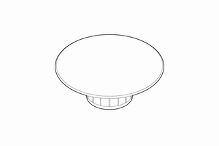 Alape Ventilkappe 84x32x84mm, r, d 74mm, m GK, de gre.