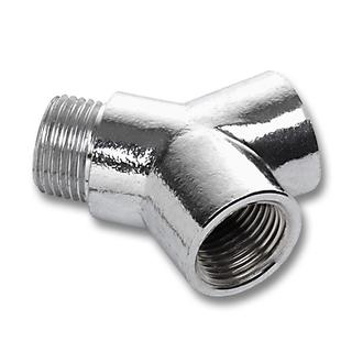 Sanha Doppelanschlussstück 641 1x AG/2x IG, verchromt, 1/2"