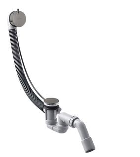hansgrohe Komplettset Flexaplus S Ab- u. Überlaufgarn., pol. black chrome