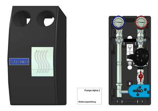 Strawa Aufbaugruppe strawi 125-25 FW FW2-SM, mit Pumpe und Stellmotor