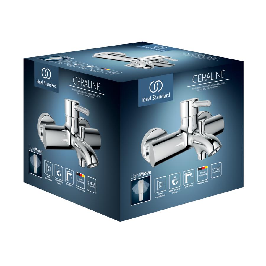 Artikelbild 3 des Artikels „IS Bade-Einhebelmischer Ceraline AP, Ausladung 168mm, chrom chrom“