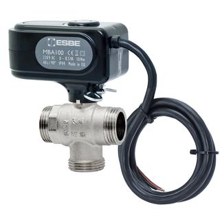 Esbe 3-Wege-Kugelhahn MBA 132 DN 20, G 1 AG, Kvs 9,6, motorisch