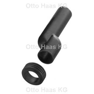HAAS Einlaufmanschette 118, f WWC, etag., verschweißb, EPDM, sw