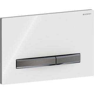 Geberit Betätigungsplatte Sigma50 Square Platte we., Pl/T SW-chrom, f 2-Mg-Spül.