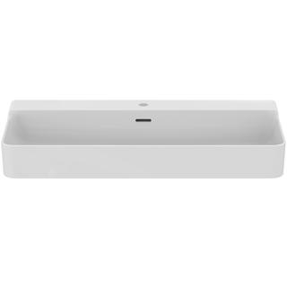 IS Waschtisch Conca 100x45x16,5cm, 1 Hahnl., m ÜL, weiß