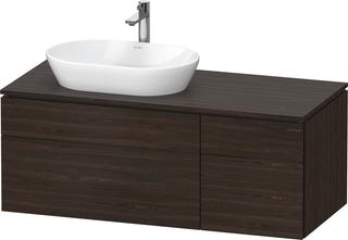 Duravit Waschtisch-Unterschrank L-Cube 122x55x48,2cm, AS li, Nussb geb., Aho li
