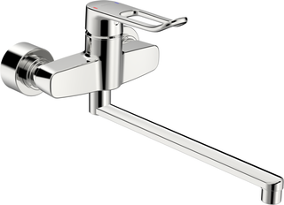 Hansa WT-Einhebelmischer HANSACLINICA Wd-mont., Bügelh, Ausladung 377mm, chrom