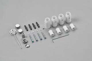 Zehnder Wandmontage-Set verlängerter Wandabstand, Sonderfarbe