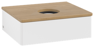 V&B WTU o. F-Struktur -Beleuchtung Antao 60x19x50cm, WBP-farbe hon. Oa, wh. m Lac
