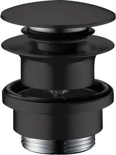hansgrohe Ablaufgarnitur Push-op, f WT- u. Bidetm., mattschwarz