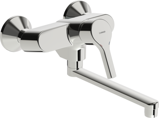 Hansa SPT-Wand-EHM HANSAPALENO schwenkbar, Ausladung 284mm, chrom