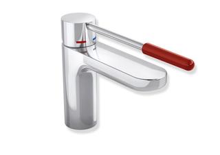HEWI Waschtisch-Einhebelmischer AQ 800 K vc, G rot, rd, A 159mm, verläng. Heb.