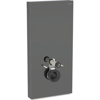 Geberit Wand-WC-Modul Monolith Plus BH 101cm, Fr. Gl. la., S. Alu SW-chrom