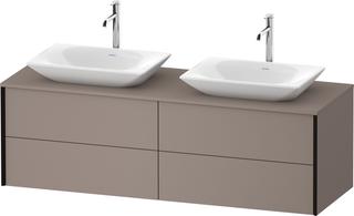 DU Konsolen-WTU wh. XViu 1600x509x550mm 4SK, TA beidseitig, bas. Matt, ES Ah re.