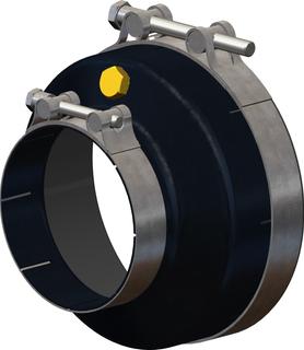 ATEC Kesseladapter eMAX d= 180mm, mit Dichtung und Spannschelle