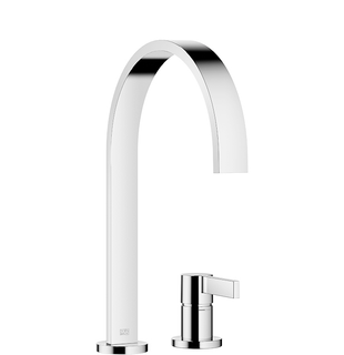 Dornbracht Zweiloch-Armatur MEM mit Einzelrosetten, Ausladung 241 mm, für Spültisch
