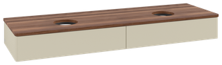 V&B WTU o. F-Struktur -Beleuchtung Antao 160x50cm, WBP-farbe w. wal, si Gr m Lac