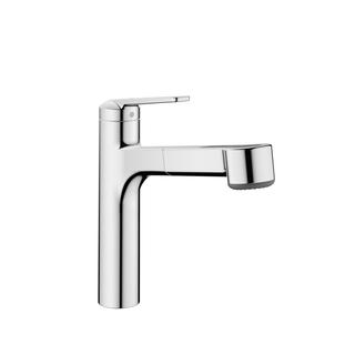 KWC Spültisch-Einhebelmischer DOMO 6.0 Ausl. 255mm, vc, ND, Auszugbrause