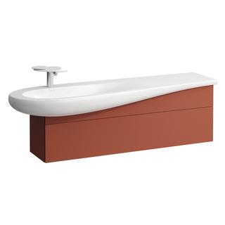 Laufen Waschtischunterbau ILBAGNOALESSI Siphonausschnitt links, Terracotta