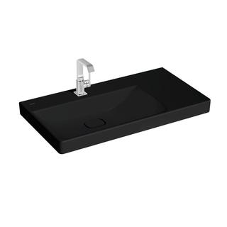 VitrA WT asymmetrisch New Metropole 90x47cm, Be L, Ab R, sw ma V, o ÜL.Schl.