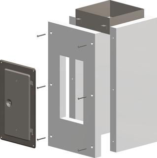 ATEC Kontroll-Rohr-Set PolyCase DN 160/215, L90, einseitig offen, weiß