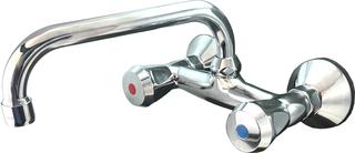 KAJA SPT-Wd-2-Griff-Armatur CLASSIC U-Auslauf 200mm, ABS-Griff, chrom