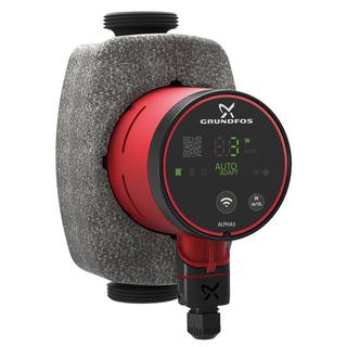 Grundfos Hocheff.Umwälzpumpe Alpha3 25-60, G 1 1/2, 180mm, PN 10, 230 V