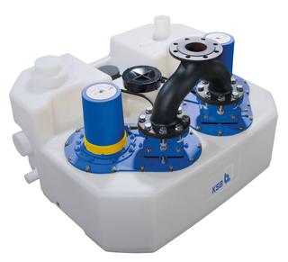 KSB Dopp.-Fäkalienhebeanl. mini-Compacta UZ 1.150 E/C, 1,07 kW, 0,75 kW, 5,1 A