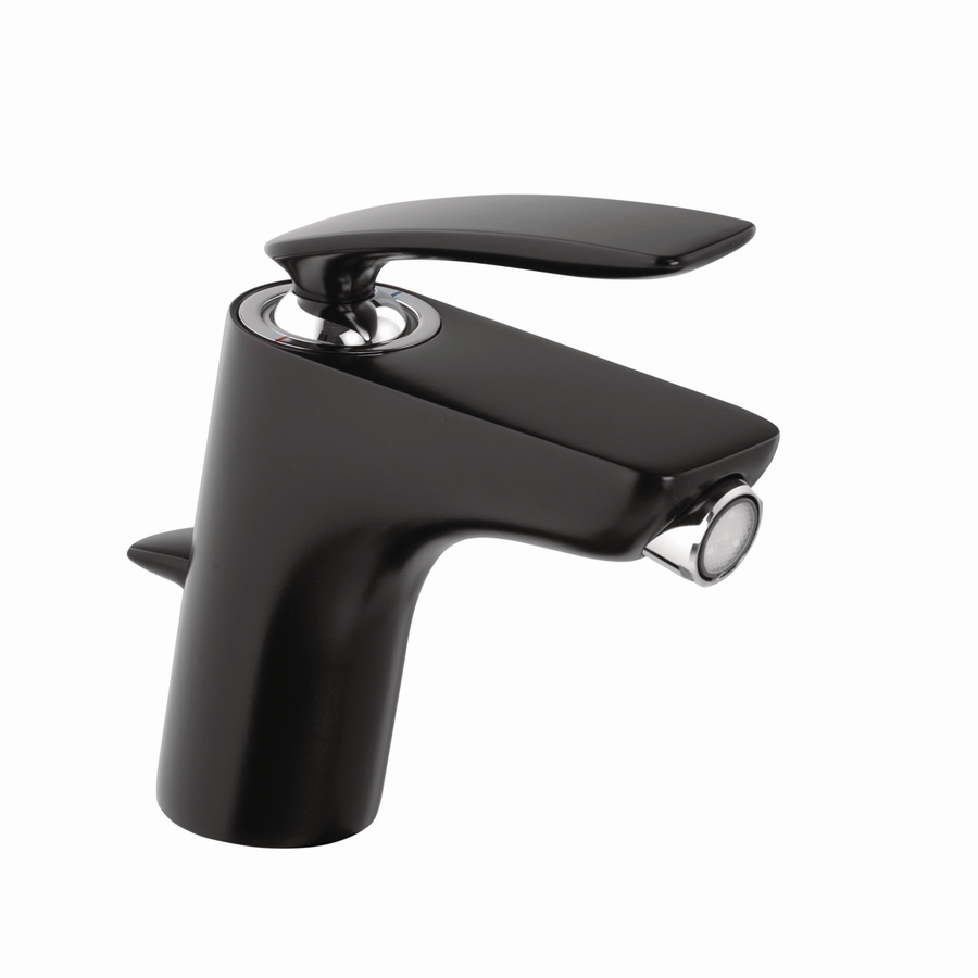 Artikelbild 1 des Artikels „Kludi Balance Bidet-Einhebelmischer mit Ablaufgarnitur, mattschwarz/chrom mattschwarz/chrom“