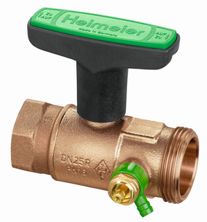 Heimeier Trinkwasser-Kugelhahn Globo D DN 20, Rp 3/4xG 1 AG, m Entleer., RG