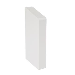 Flamco Endstück T 52,2x96x15mm, links, Kunststoff, weiß